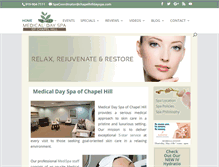 Tablet Screenshot of chapelhilldayspa.com